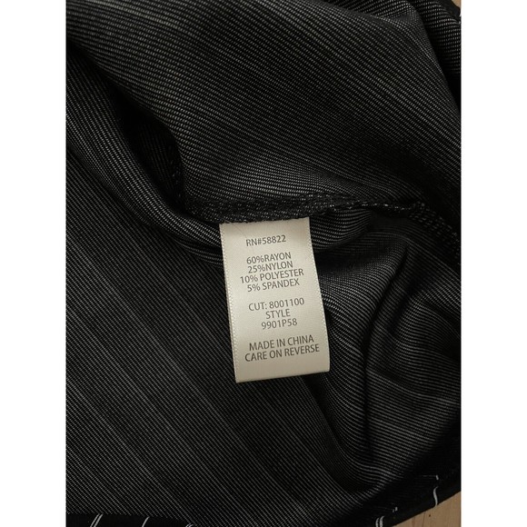 NWT Max Studio Black & White Striped Quarter Sleeve Midi Dress XS - Picture 6 of 7